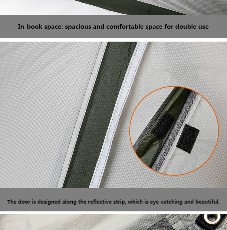Cheap Goat Tents CHANODUG Outdoor men and women riot rain camping camping tent Oxford cloth 15D silicone light hiking double double tent 1.8KG Tents 